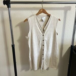 Jones New York Sport Sleeveless Cardigan